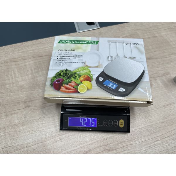 12KG/1G Capacity LCD/LED Display ABS OEM Supported-Model WH-B33 Weiheng Portable Electronic Kitchen Scale 0.1g Accurate