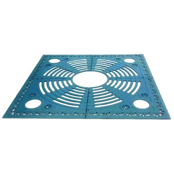 High Security Cast Iron Tree Grates Anti Frozen , EN124 D400 Custom Tree Grates