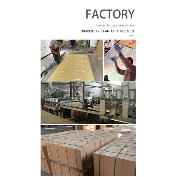 PET Environmentally Friendly Bamboo Charcoal PVC Marble Wall Panel Sheet