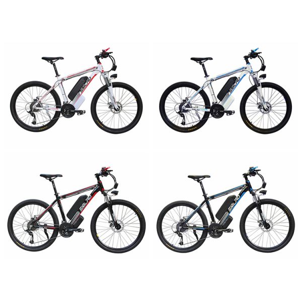 Stable 48V 350W Electric Mountain Bicycles Mtb Double Shock Absorption