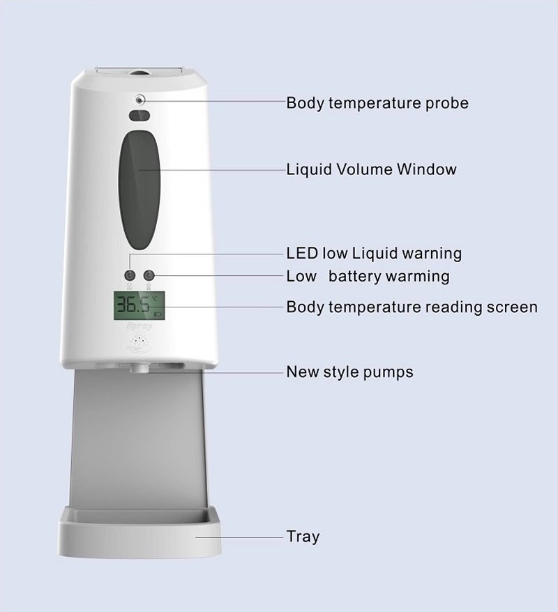 Stainless Steel Refillable Bottle 0.5W No Touch Soap Dispenser