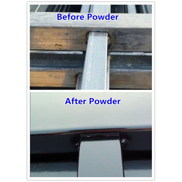 Crimped Spear Steel Picket Crimped Spear Fencing Panels 4 Horizontal Tube