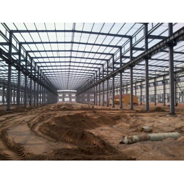 Prefabricated Metal Warehouse Steel Structure Customized With Sandwich Panel Steel Sheet