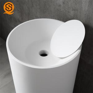 Quality Anti Rust Solid Surface Wash Basin Pedestal Sinks For Small Bathrooms wholesale