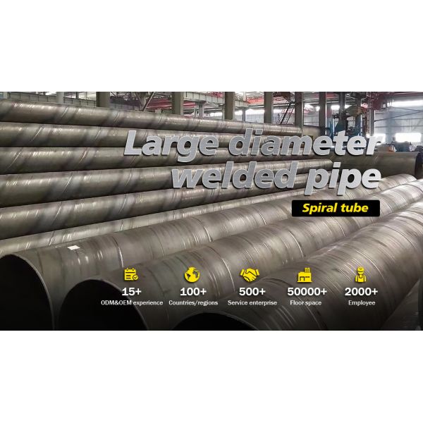 API 5L X42 X52 X56 X60 Steel Pipe SSAW Welded Spiral Steel Pipe