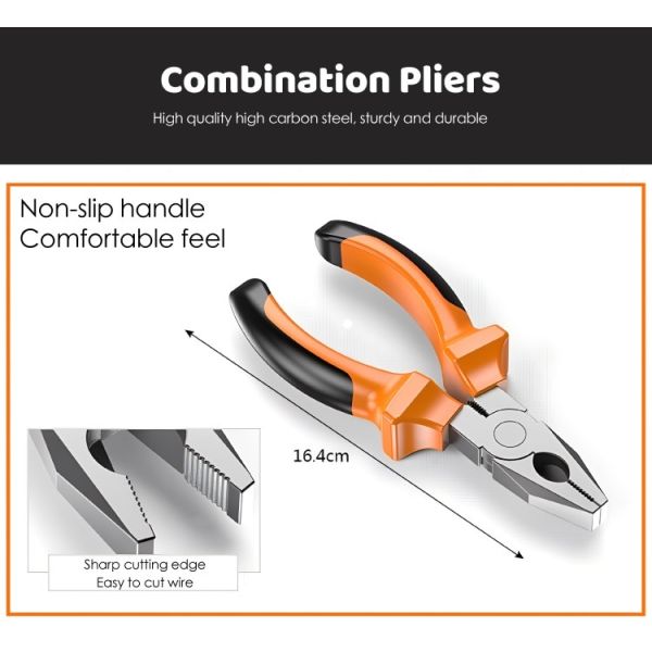 JYH-HTS13-1 12 Pieces Household Tool Sets Multifunctional Hardware Car Repair Toolbox