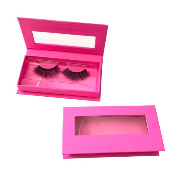 Wholesale Colorful Foldable Magnetic Eyelash Boxes With Transparent Window For Beauty Packaging