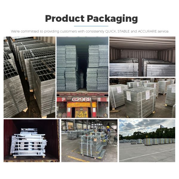 Roof Safety Walkway Aluminum Steel Grating Walkway For Stairs