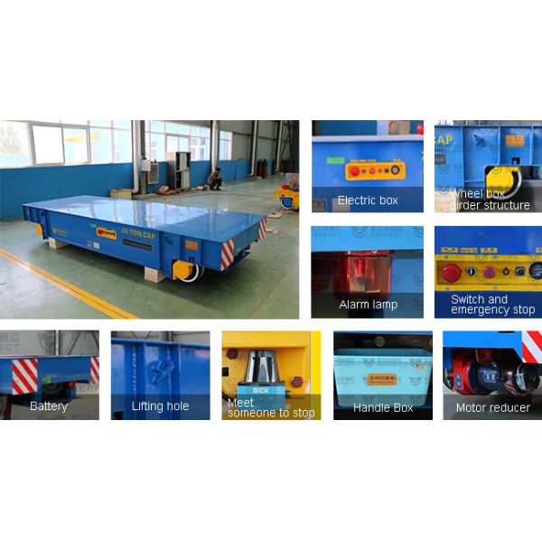 Battery Powered High Capacity Trackless Transfer Cart for Die Plant Cargo Handling
