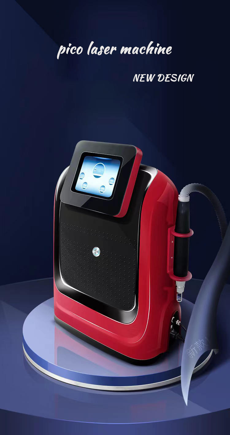 220V Q Switched Nd Yag Laser Machine Portable Pico Laser Machine 1064nm 755nm 532nm