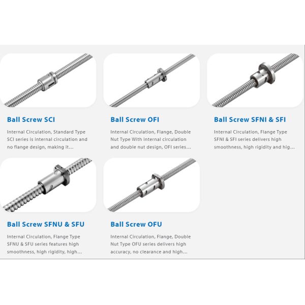 BSHR01004 10mm Diameter Ball Screw Shaft Bidirectional Lead Screw