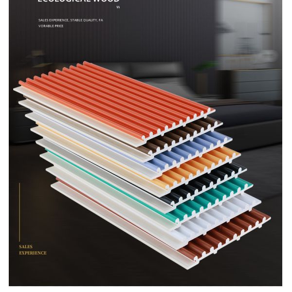 Factory Customized Fireproof PVC Co-Extruded Small Round Board Wall Panels