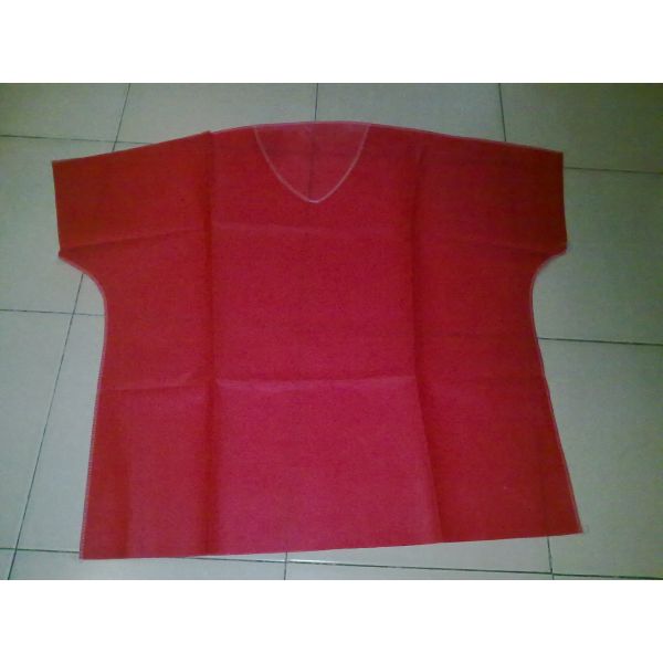 Sterile Spunlace Disposable Light Blue Hospital Scrubs With Round Neck Waterproof