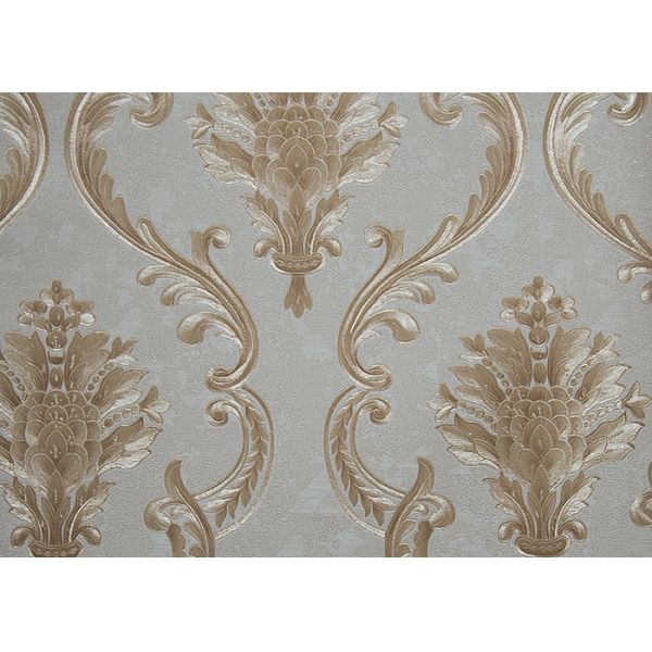 Eco - Friendly Classial Embossed Washable Vinyl Wallpaper With European Style