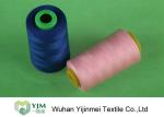Plastic Cone Dyed Polyester Industrial Sewing Machine Thread For Textile /