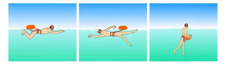 Yellow Orange Pink Safe Swim Buoy Triathlon Race Surfing Diving