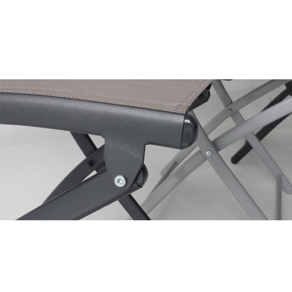 Textilene Steel Camping Foldable Chair Metal Folding Picnic Chair OEM ODM Supported