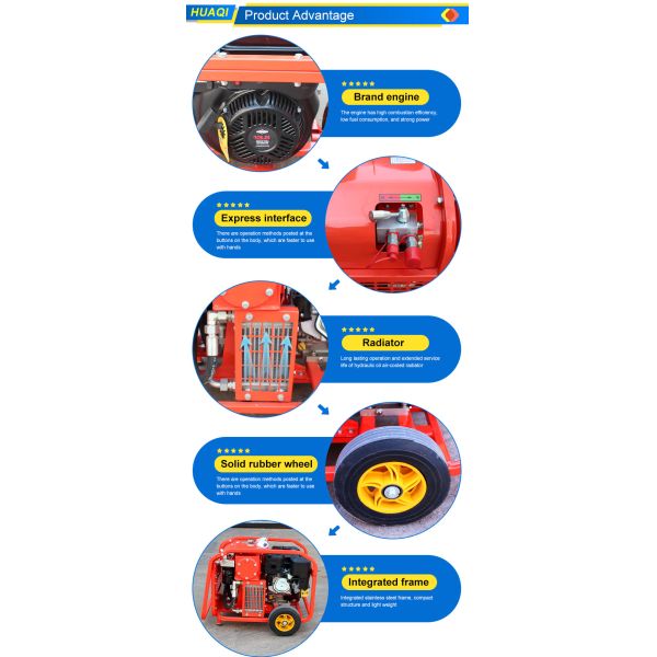 Hydraulic Earth Auger 13HP Hydraulic Power Station with 18L Hydraulic Tank Capacity