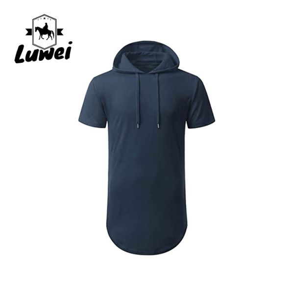Over Size Knitted Hip Hop Mens Gym Short Sleeve Streetwear Clothing Blank Long Pullover Men Hoodies & Sweatshirt