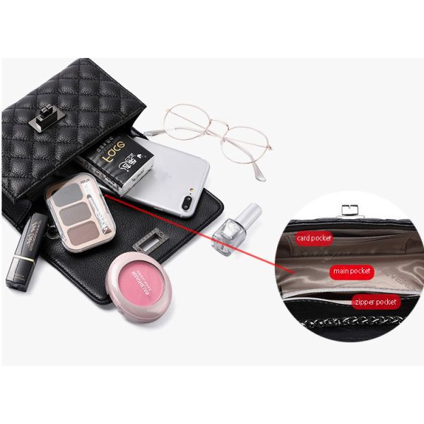 2019 new design a crossbody leather lady cell phone and chain small mini bags