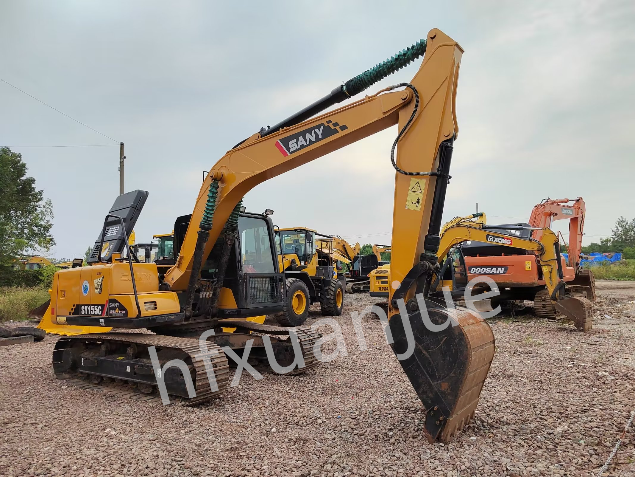 13 Ton Hydraulic Used Sany Excavator 135C Machine Used For Digging