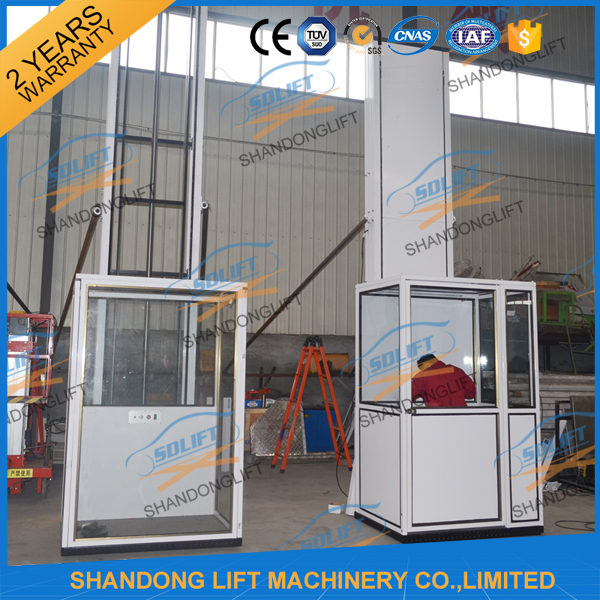 250kgs 2.5m Wheelchair Platform Lift Electric Vertical Wheelchair Lifts For Home House