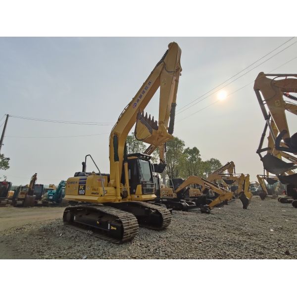 Powerful Used Komatsu PC160 Digger Machine Max Digging Height of 8980mm, 0.65m3 Bucket Capacity