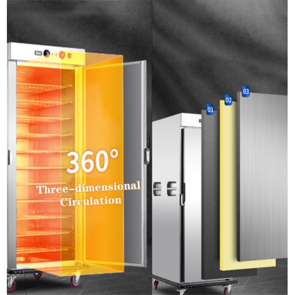 Convenient and Versatile Kitchen Tools Mobile Food Warmer Carts with 2620W Power