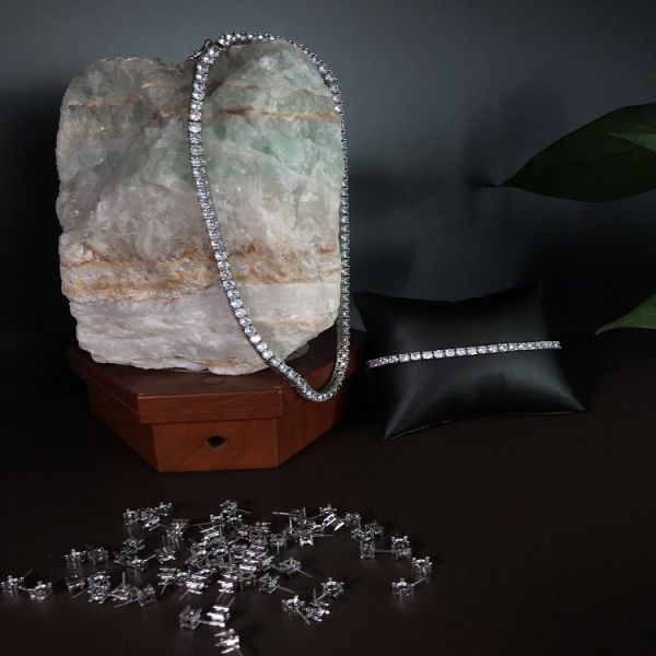 Anodized MIM Silver Jewelry Accessories , RoHs Sterling Silver Component Elements