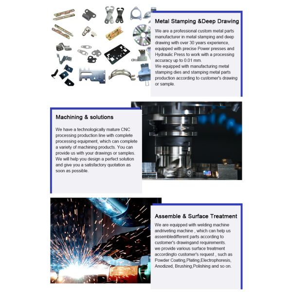 0.01mm Stamped Aluminum Parts CNC Metal Stamps For Stainless Steel