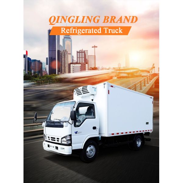QINGLING Refrigerated Truck For Food Meat Fish Transportation NKR Freezer 5 Tons THERMO KING RV380 Refrigeration