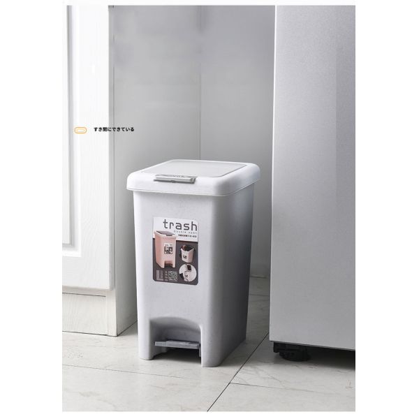 China Wholesale Small Household Foot Pedal Plastic Dustbin With Cover