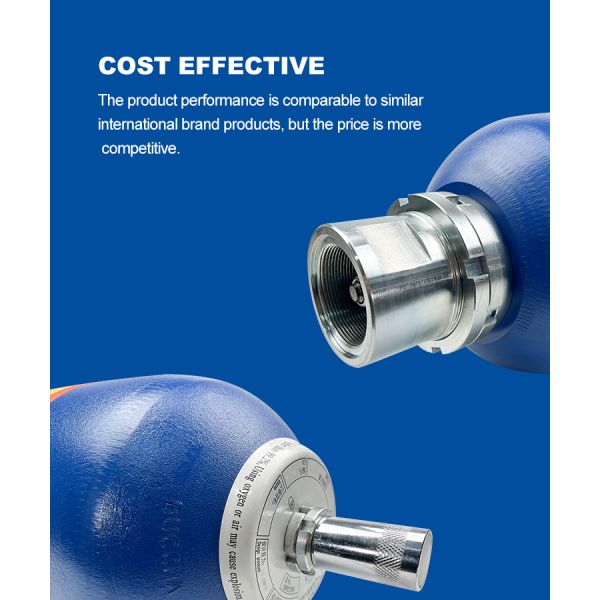 10L Hydraulic Bladder Accumulator 39kg for Concrete Pump Trucks