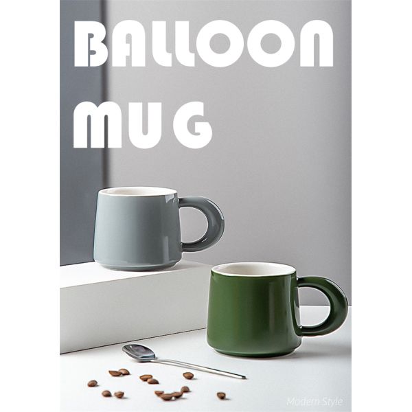 Personalised Handgrip Porcelain Milk Coffee Mug Nordic Gift Set Custom Pottery Mugs