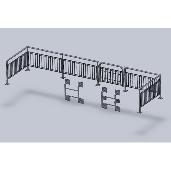 Hot Dipped Galvanized Steel Grating Perforated Metal Mesh 20mm-150mm Cross Bar Pitch