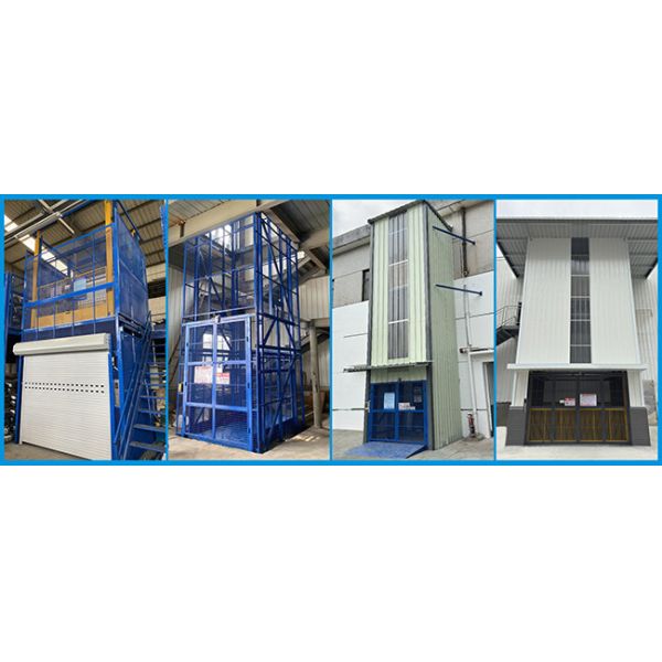 Industrial Hydraulic Freight Pallet Elevator Lift System For Warehouse Cargo