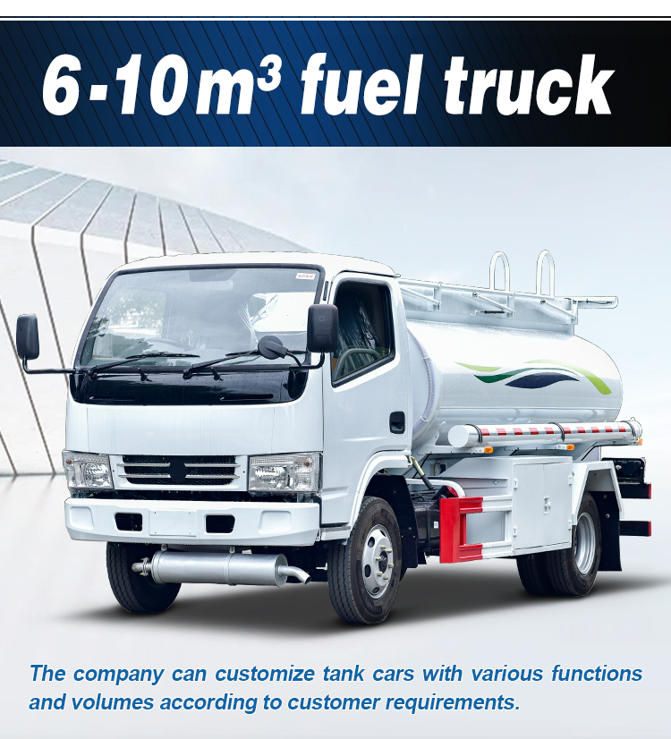 Customizable Dongfeng Fuel Truck 8.5m3 Left Hand Drive Fuel Tanker Truck
