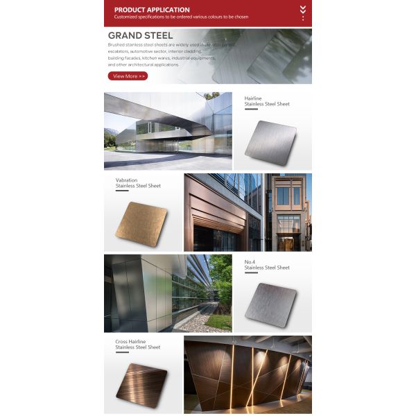 304 Stainless Steel Color Plate Aisi 2mm Brushed Ss 316 Decorative Hairline Stainless Steel Sheets