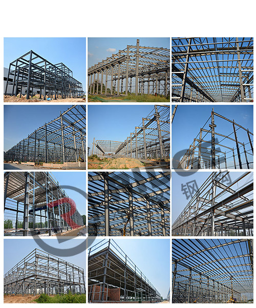 10000 Sqm Large Prefab Steel Buildings Construction Customized Steel Frame House Construction