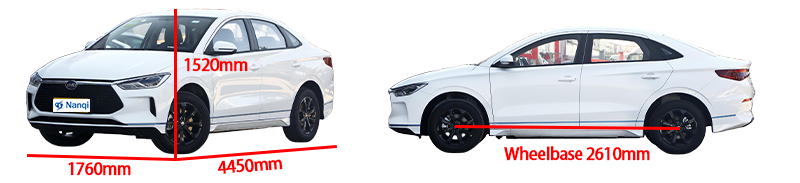 Fast Charging BYD E3 Electric Car Long Battery Life For Daily Commuting