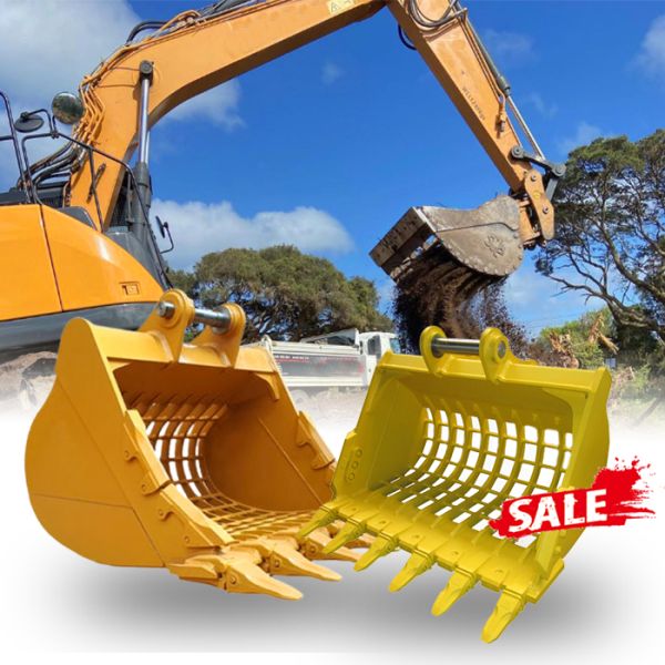 Backhoe Excavator Skeleton Bucket Attachment Nm400 Q355B Steel Material
