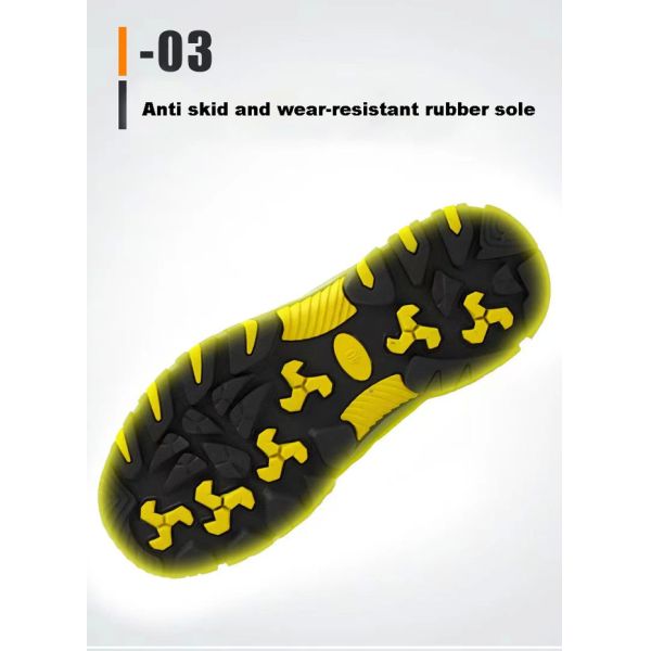 Best-Selling Anti-Odor Leather Anti-Crushing Anti-Puncture Men'S Labor Safety Steel Head Shoes Anti-Slip Labor Protectio