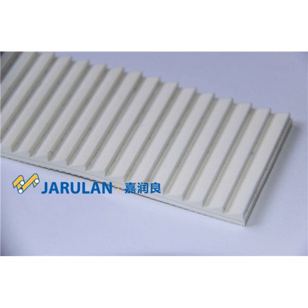 Sawtoothed Trapezoid Washboard PVC Conveyor Belting For Food Industry