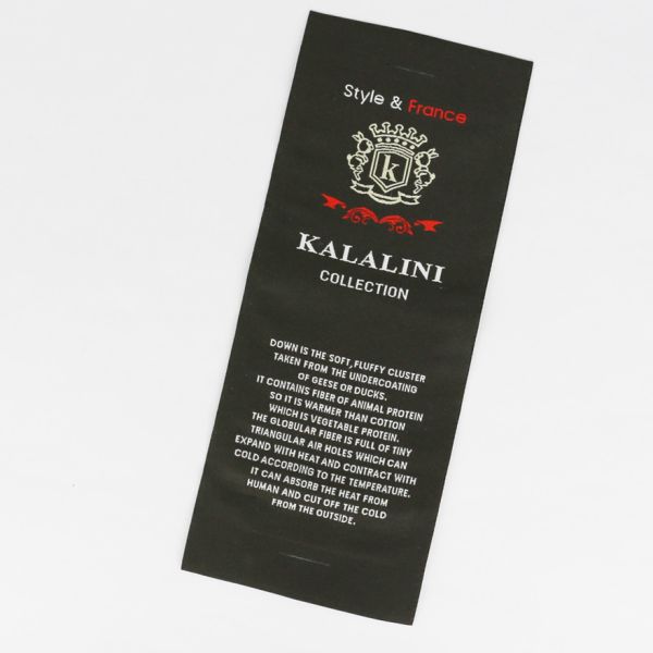 Center Fold Custom Clothing Labels Neck Iron On Name Labels