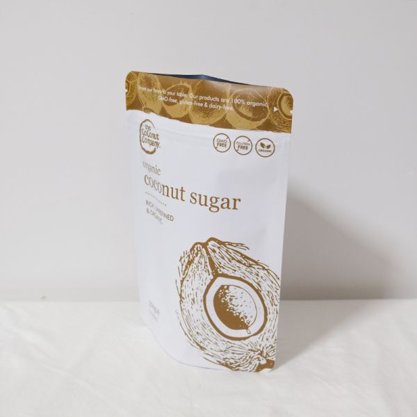 Custom Printed Mylar Aluminium Foil Stand Up Pouch Sugar Packaging Bag Design Logo