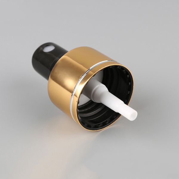 Perfume Aluminum Gold Black Fine Mist Sprayer 24/410 28/410
