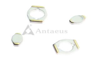 China Custom 95% 96% Electrical Ceramic Plate With Gold-Plated on sale