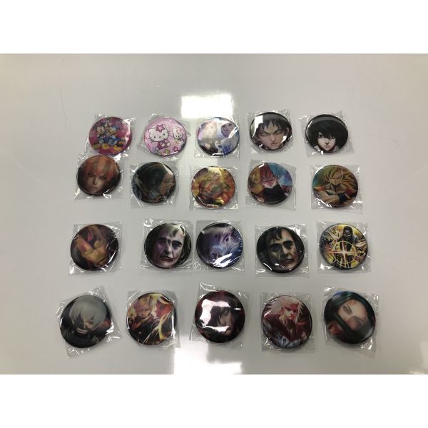 5.8*5.8cm PET 3D Lenticular Anime Button Badge For Bag