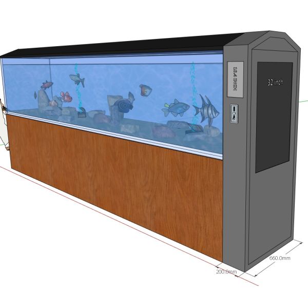 Smart Fish Pool Vending Machine, Automatic Feed Fish Food Suitable for Supermarket, Children's park