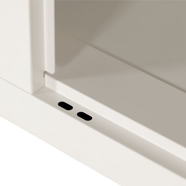 Narrow Bridge Modern 2 Door Clothing Steel Locker Wardrobe File Cabinet